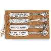 Mud Pie Circa Spreader Set, Silver(4 piece)