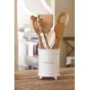 Mud Pie Circa Utensil Ceramic Holder, 6.5″x5″ dia, Utensils(Utensils)