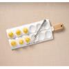 Mud Pie Deviled Egg Paddle Tray, 5 1/2″ x 15 1/2″ | Fork 7″, White(Rectangular Egg Paddle Tray)