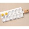 Mud Pie Deviled Egg Paddle Tray, 5 1/2″ x 15 1/2″ | Fork 7″, White(Rectangular Egg Paddle Tray)