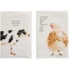 Mud Pie Farm Dish Towels (Cow), 26″ x 16 1/2″(Cow)