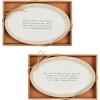 Mud Pie Farmhouse Sentiment Plate, Gather, 6 1/2″ X 11″(6 1/2″ x 11″)