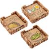 Mud Pie Fiesta Paper Napkin and Holder Set, Tequila, 6″ x 6″