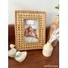 Mud Pie Small Woven Cane Frame; 9″ X 7″