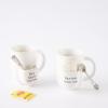 Mud Pie Vintage Inspired Ceramic Mug Spoon-Par Tea Cup Set, 2 Piece,1 pound(Par Tea)