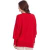 Mud Pie Women’s Holiday Sparkle Sweater(Red)
