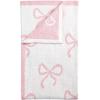 Mud Pie Women’s Valentine Bows Chenille Blanket