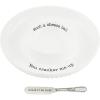 Mud Pie Circa Cheese Ball Dish Set,White, dish 1 1/2″ x 9 1/2″ dia | spreader 5 1/2″(dish 1 1/2″ x 9 1/2″ dia | spreader 5 1/2″)