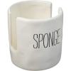 Mud Pie Kitchen Dish Sponge Holder Caddy, Off White(Off-white)