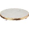 Mud Pie Marble Trivet, 1 1/4″ x 8 1/2″ dia, Gold(Marble Trivet)