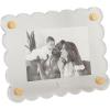 Mud Pie Rectangle Scallop Acrylic Frame; 4 1/4″ X 5 1/2″