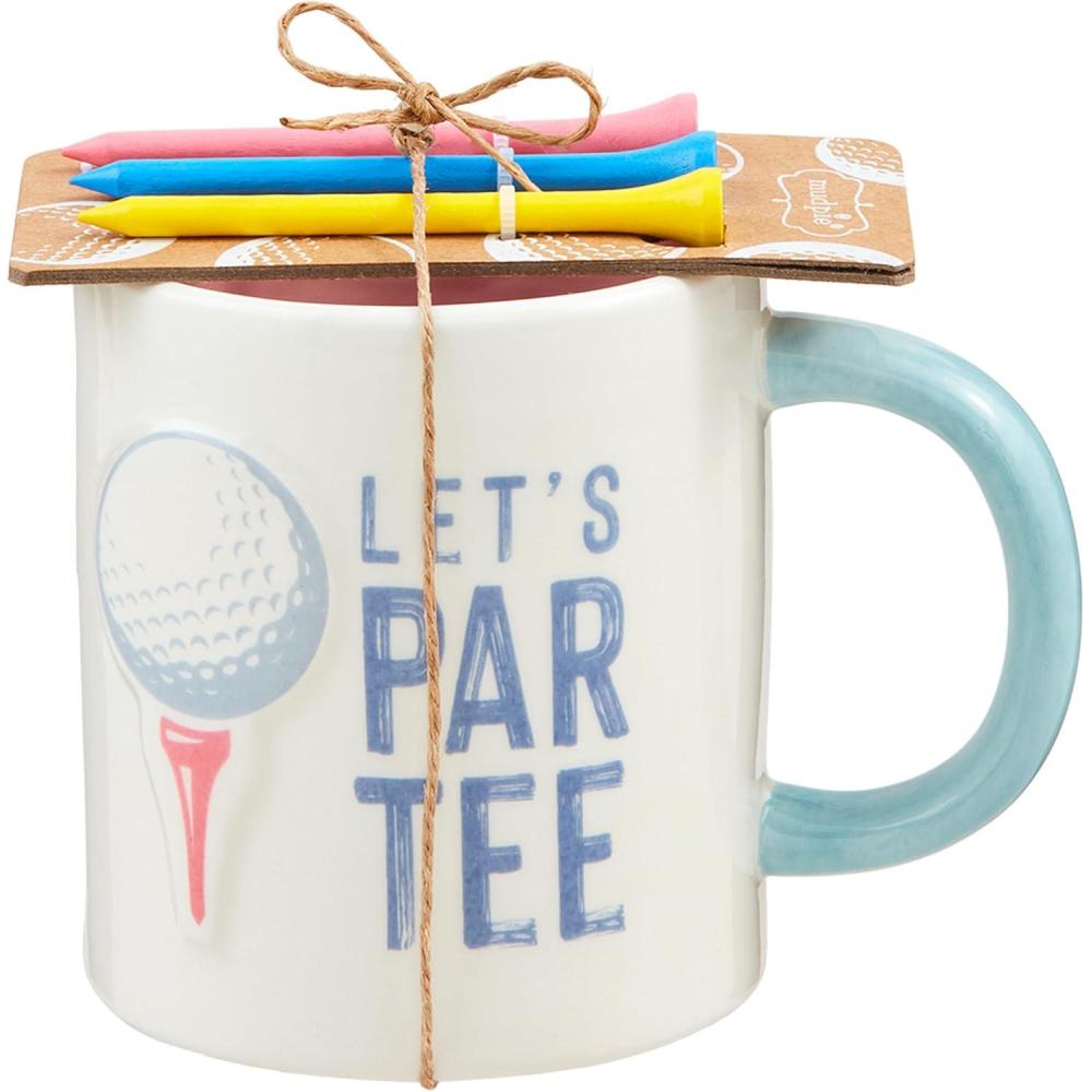 imageMud Pie Lets Par Golf Tee And Mug Set mug 13 oz tee 3 14quot