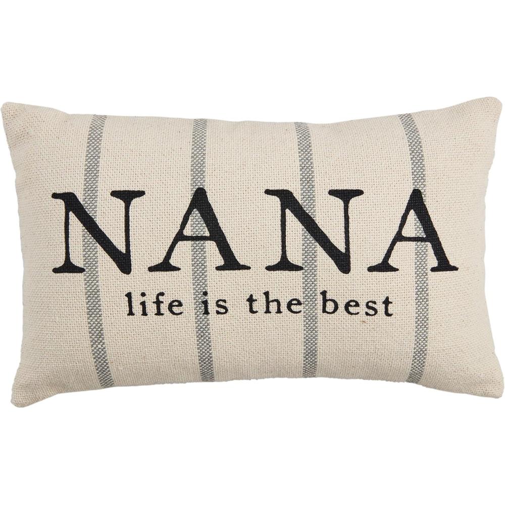 imageMud Pie Nana Striped Grandma Pillow