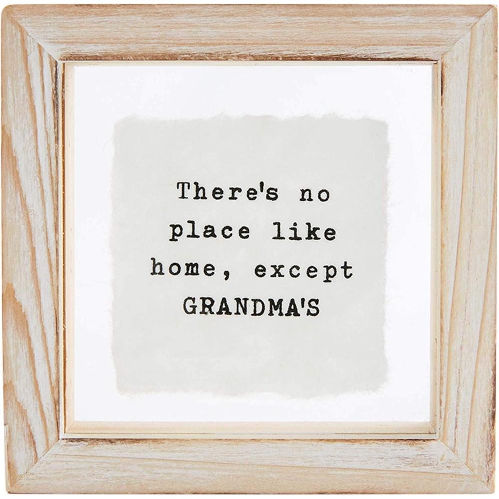 imageMud Pie Small Family Glass Plaque 4quot x 4quot GrandpaGrandma