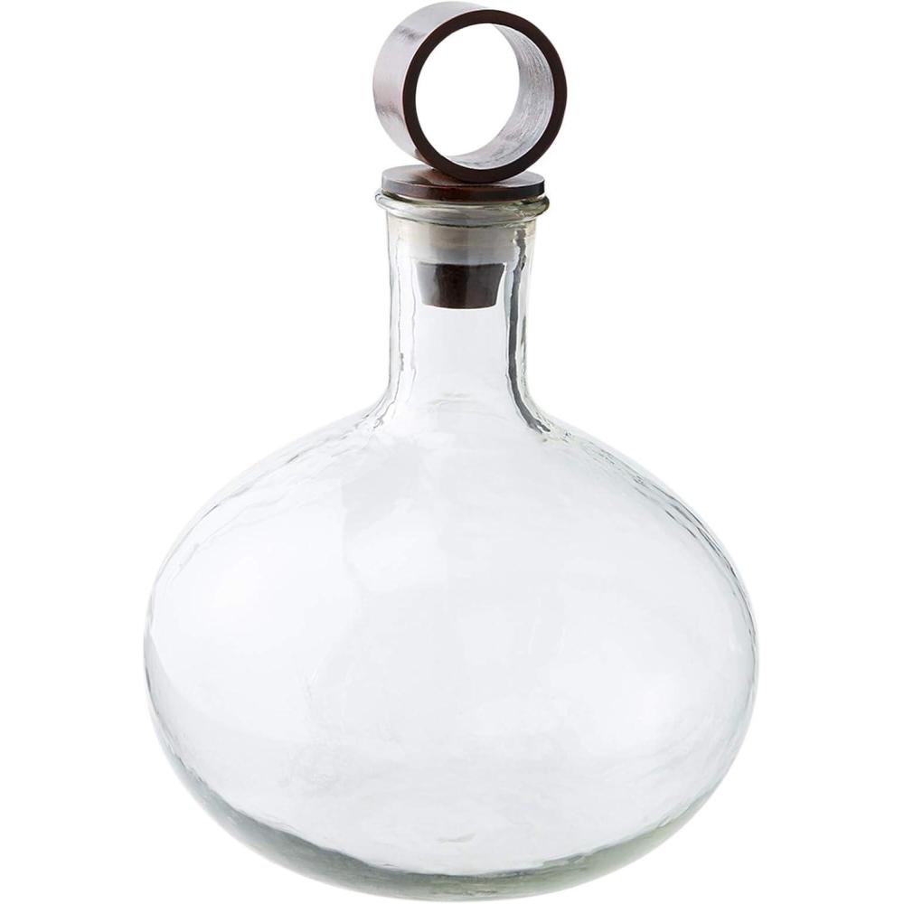 imageMud Pie Textured Glass Decanter 12quot x 10quot dia Clear