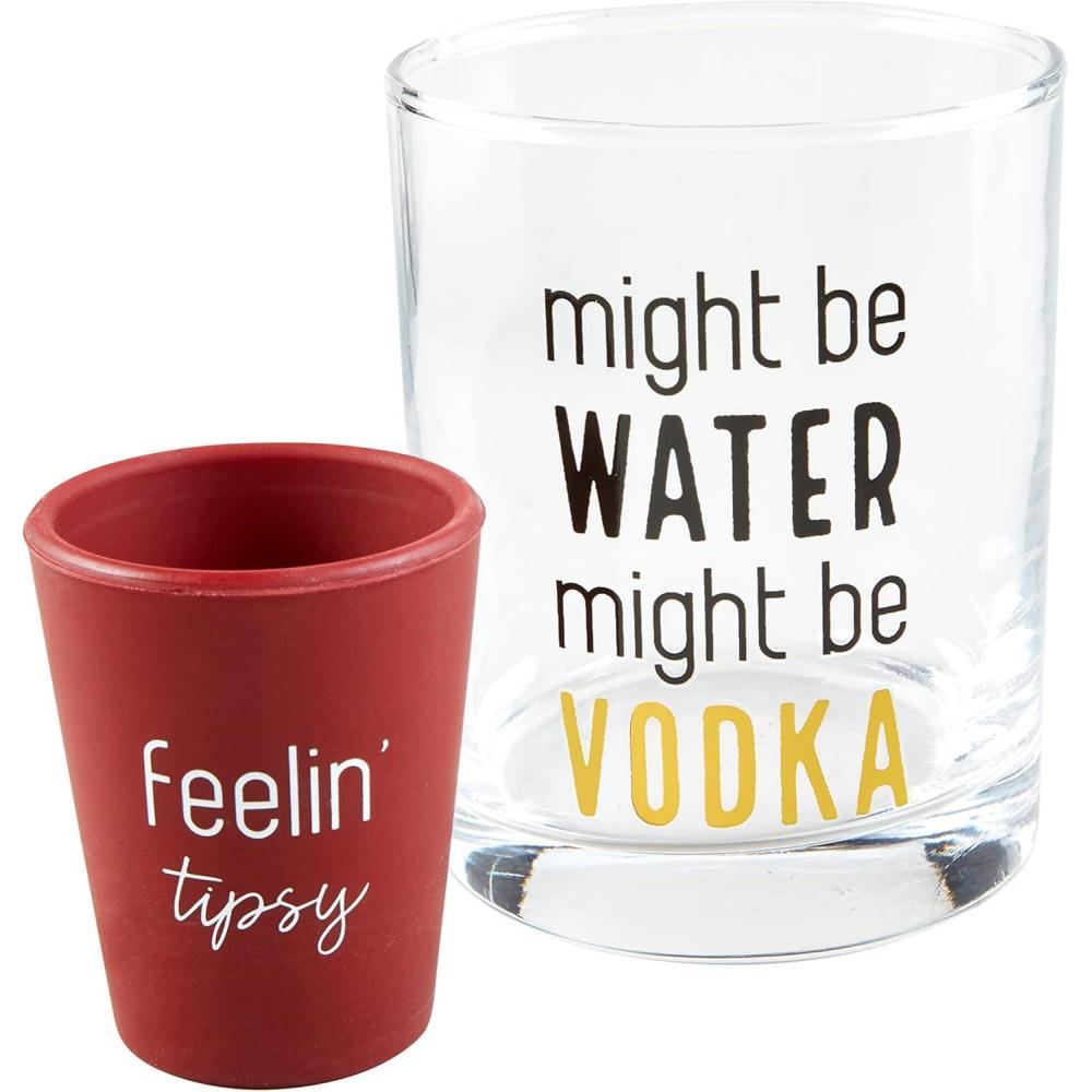 imageMud Pie Vodka Dof Set glass 8 oz shot 2 oz