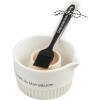 Mud Pie Circa Sauce Pot Brush Set; pot 3″ x 9 3/4″ | brush 7 3/4″ | sauce cup 1″ x 2 1/2″ dia