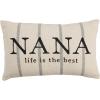 Mud Pie Nana Striped Grandma Pillow