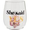 Mud Pie She Said Yes Wedding Glass; 16 oz