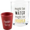 Mud Pie Vodka Dof Set, glass 8 oz | shot 2 oz