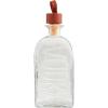 Mud Pie Vodka Glass Leather Decanter; 11 1/4″ x 4″