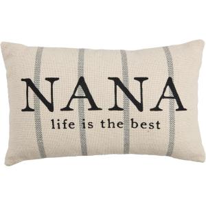 Mud Pie Nana Striped Grandma Pillow