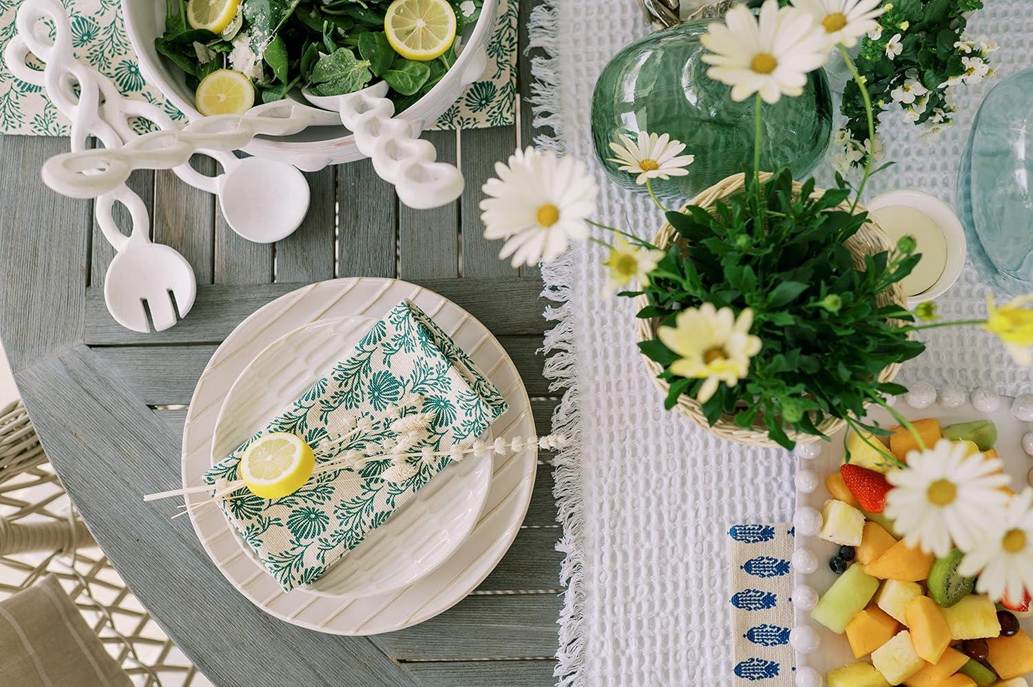 imageMud Pie White 12quot Twisted Wood Server Set