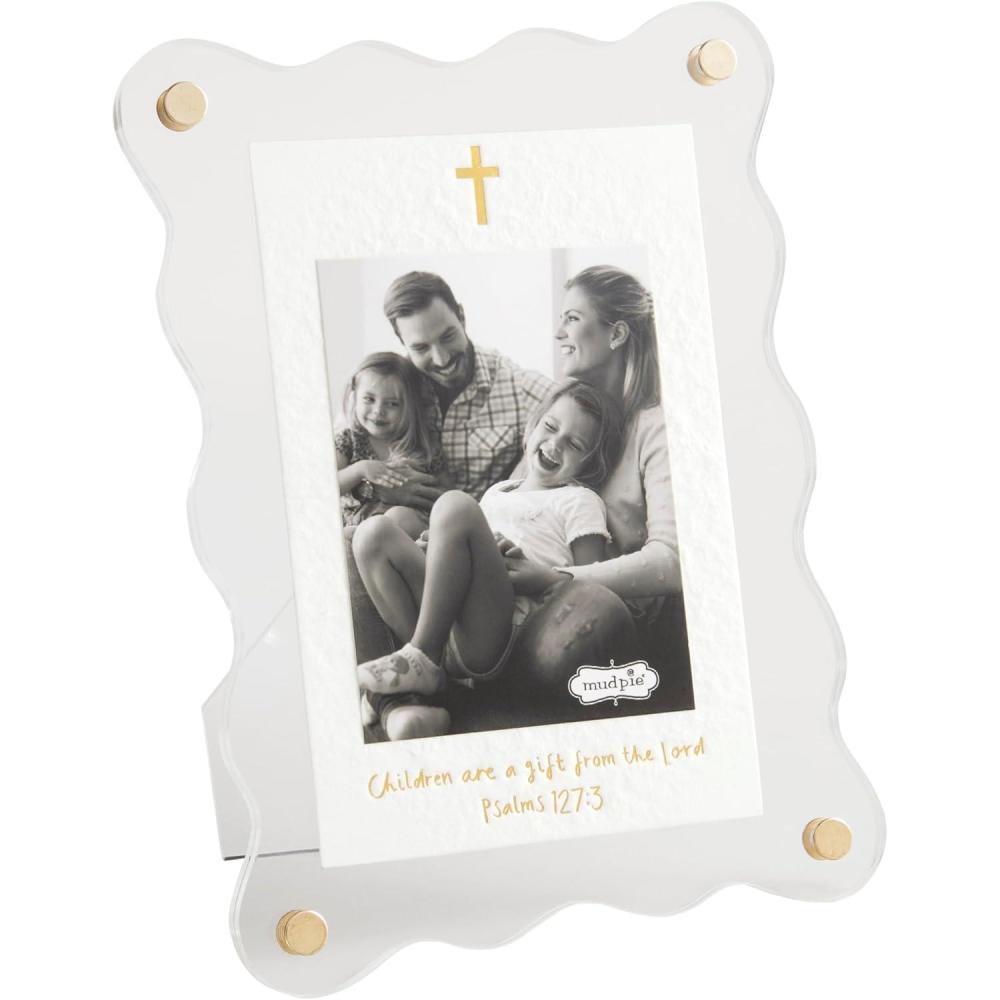 imageMud Pie Acrylic Cross Frame 8quot x 6quot