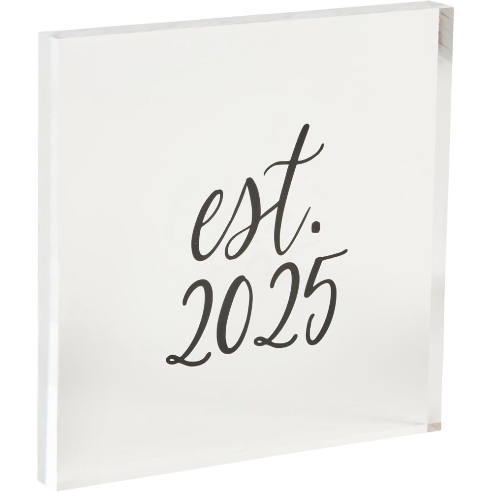 imageMud Pie Est 2025 Acrylic Plaque 8quot x 8quot