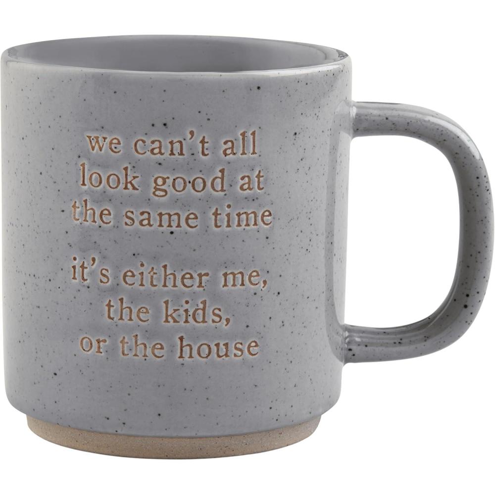 imageMud Pie Gray Funny Mom Mug 15OzGray