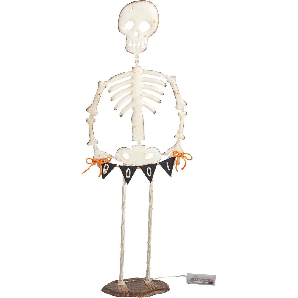 imageMud Pie Halloween Large Light Up Skeleton SitterLarge