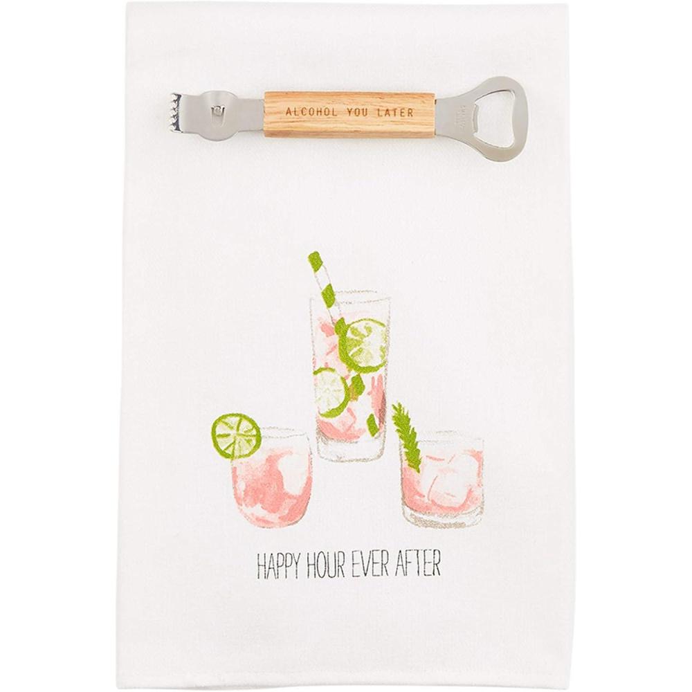 imageMud Pie Happy Hour Drink Dish Towel SmallHappy Hour