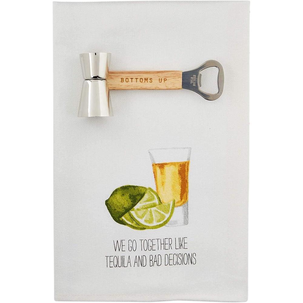 imageMud Pie Happy Hour Drink Dish Towel SmallTequila