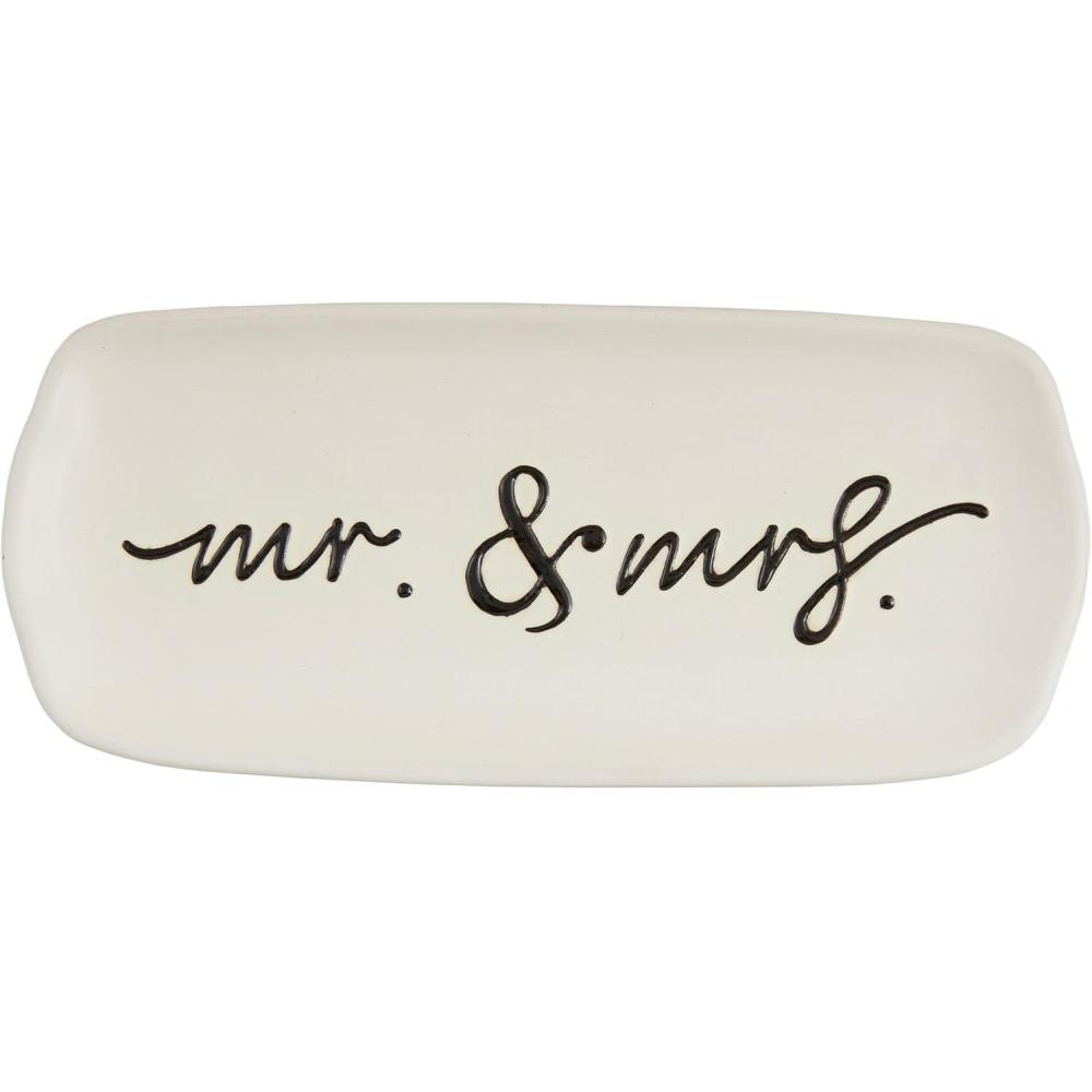imageMud Pie Mr And Mrs Everything Dish 4quot x 9quot