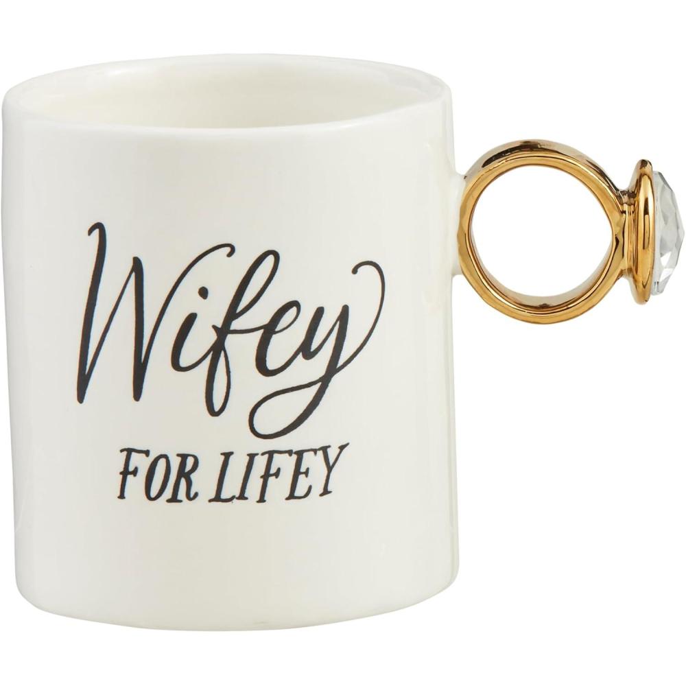 imageMud Pie Ring 17 oz MUGS WifeyWifey
