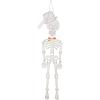 Mud Pie Halloween Skeleton Door Hanger, White, 59″ x 19″(Biege black orange)
