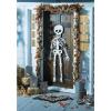 Mud Pie Halloween Skeleton Door Hanger, White, 59″ x 19″(Haunted Home)