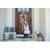 Mud Pie Halloween Skeleton Door Hanger, White, 59″ x 19″(Haunted Home)