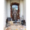 Mud Pie Halloween Skeleton Door Hanger, White, 59″ x 19″(Haunted Home)