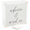Mud Pie Acrylic Letter Box; 10″ X 10″