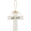 Mud Pie Cheers Acrylic Wedding Plaque; Rectangle 5 3/4″ x 4 1/2″
