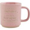 Mud Pie Gray Funny Mom Mug; 15Oz(Pink)