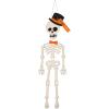 Mud Pie Halloween Skeleton Door Hanger, White, 59″ x 19″(Biege black orange)