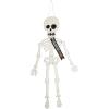 Mud Pie Halloween Skeleton Door Hanger, White, 59″ x 19″(Haunted Home)