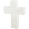Mud Pie Marble Cross, White, 6″ x 4.5″, 1 Count (Pack of 1)(White)