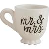 Mud Pie Mr Mrs Wedding Mug; 16 oz