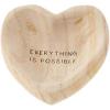 Mud Pie Possible Wood Heart Trinket, 5″ x 5″