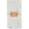 Mud Pie Scalloped Napkin Set, White, 18″ x 18″