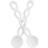 Mud Pie, White, 12″ Twisted Wood Server Set