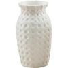 Mud Pie Woven Ceramic Vase, Cane, 5.5″ x 3.25